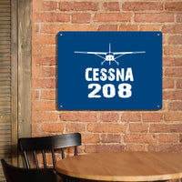 Thumbnail for Cessna 208 & Plane Printed Metal Sign