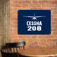 Thumbnail for Cessna 208 & Plane Printed Metal Sign