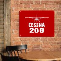 Thumbnail for Cessna 208 & Plane Printed Metal Sign