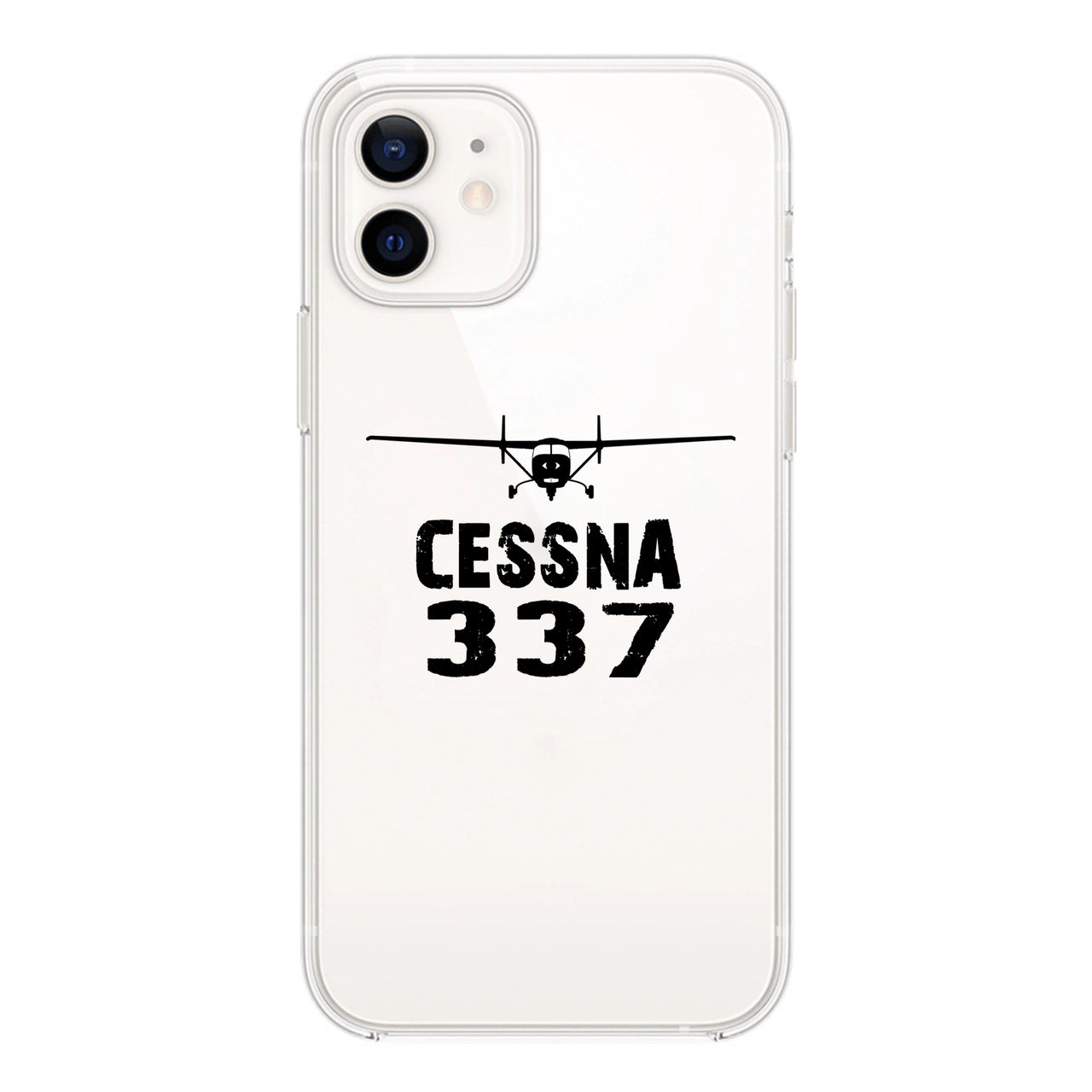 Cessna 337 & Plane Designed Transparent Silicone iPhone Cases