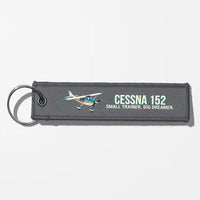 Thumbnail for Cartoon Cessna 152 Aviator Key Chains - Gray