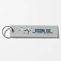 Thumbnail for Cartoon Cessna 152 Aviator Key Chains - Light Gray
