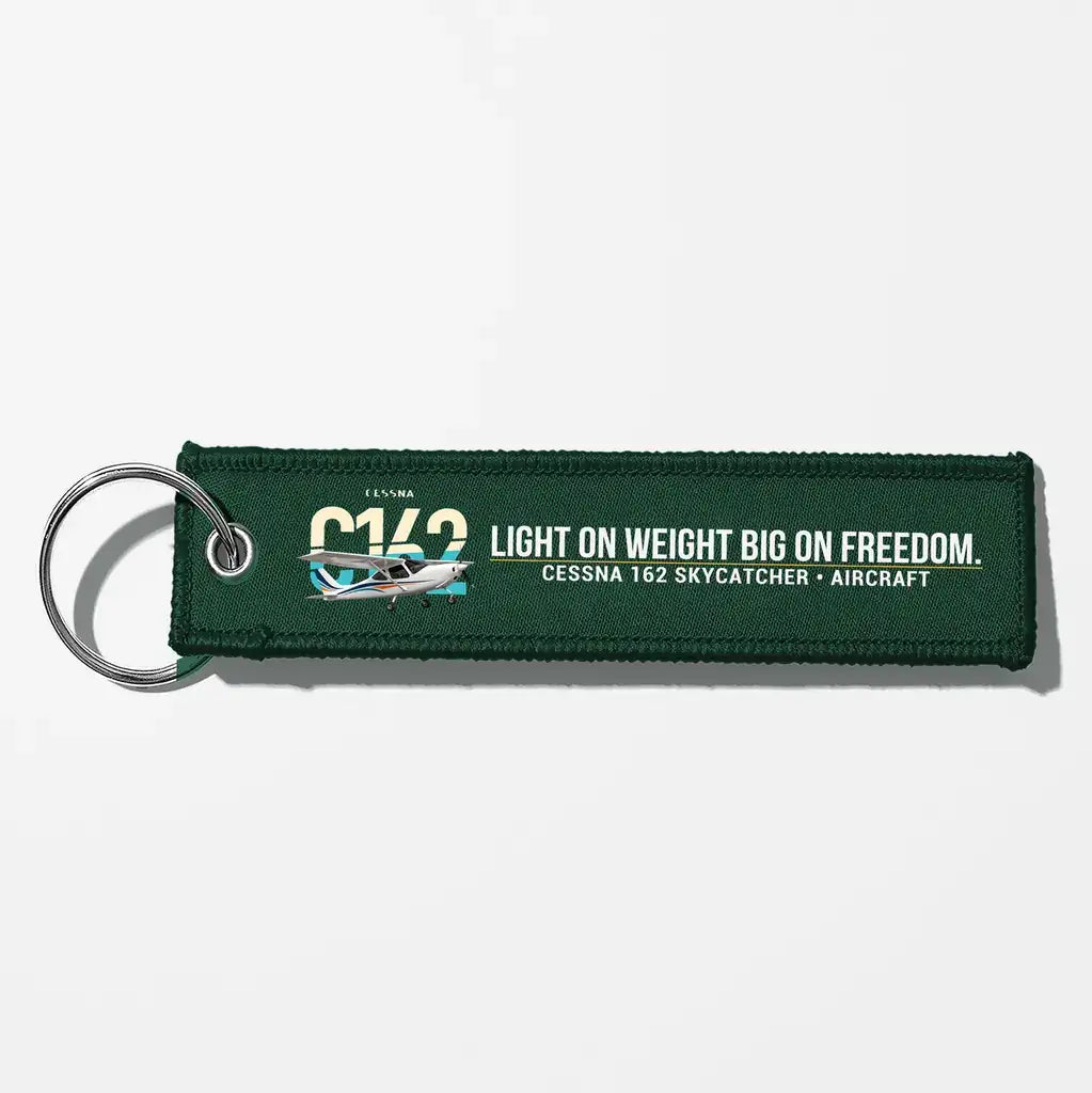 Cessna 162 Skycatcher Aviator Key Chains - Dark Green