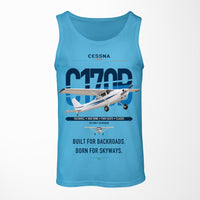 Thumbnail for Cessna 170B design on sky blue tank top