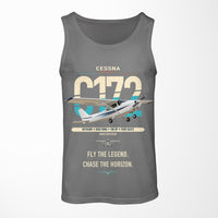 Thumbnail for Cessna 172 Skyhawk design on gray tank top