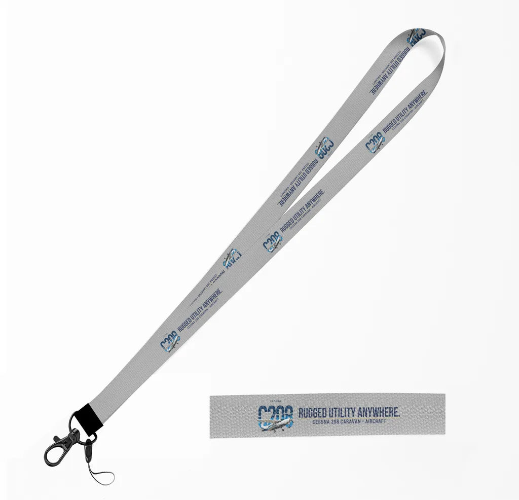 Cessna 208 Caravan lanyard - light gray