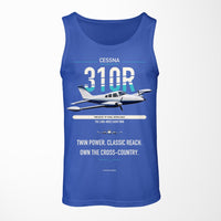 Thumbnail for Cessna 310R design on blue tank top
