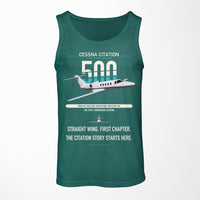 Thumbnail for Cessna Citation 500 - Citation I design on green tank top
