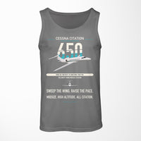 Thumbnail for Cessna Citation 650 - Citation III design on gray tank top