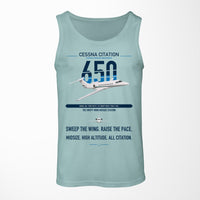 Thumbnail for Cessna Citation 650 - Citation III design on light green tank top