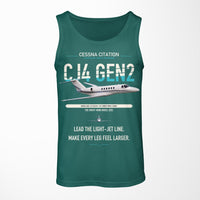 Thumbnail for Cessna Citation CJ4 Gen2 design on green tank top