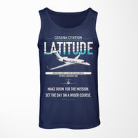 Thumbnail for Cessna Citation Latitude design on dark blue tank top
