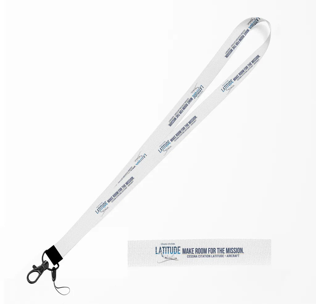 Cessna Citation Latitude lanyard - white