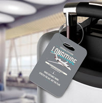 Thumbnail for Cessna Citation Longitude design on gray acrylic luggage tags, double-side print