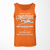 Thumbnail for Cessna Citation Longitude design on orange tank top