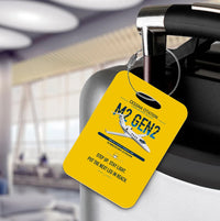 Thumbnail for Cessna Citation M2 Gen2 design on yellow acrylic luggage tags, double-side print