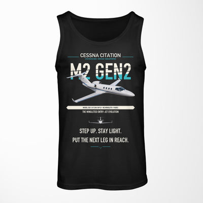 Cessna Citation M2 Gen2 design on black tank top