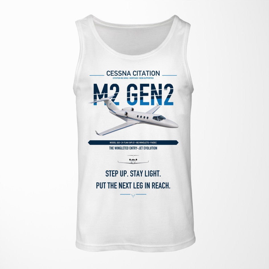 Cessna Citation M2 Gen2 design on white tank top