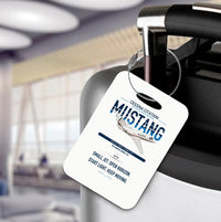 Thumbnail for Cessna Citation Mustang design on white acrylic luggage tags, double-side print