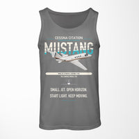 Thumbnail for Cessna Citation Mustang design on gray tank top