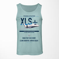 Thumbnail for Cessna Citation XLSPlus design on light green tank top