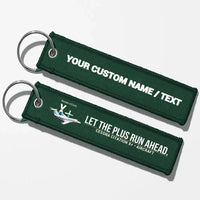 Thumbnail for Cessna Citation X+ Aviator Key Chains - Dark Green - Personalized