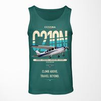 Thumbnail for Cessna T210N Centurion design on green tank top