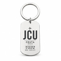 Thumbnail for Ceuta Heliport JCU - Key Chain - Original Design - Silver