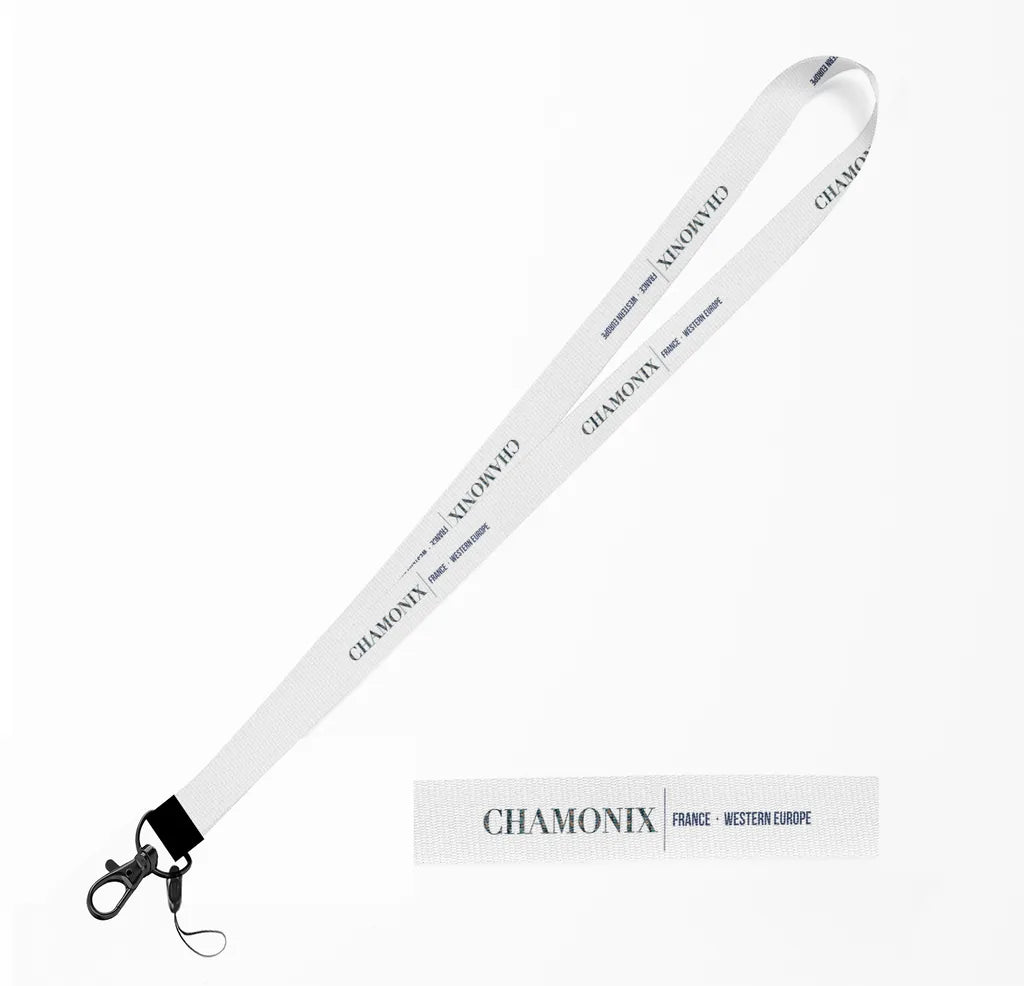 Chamonix City Series lanyard - white
