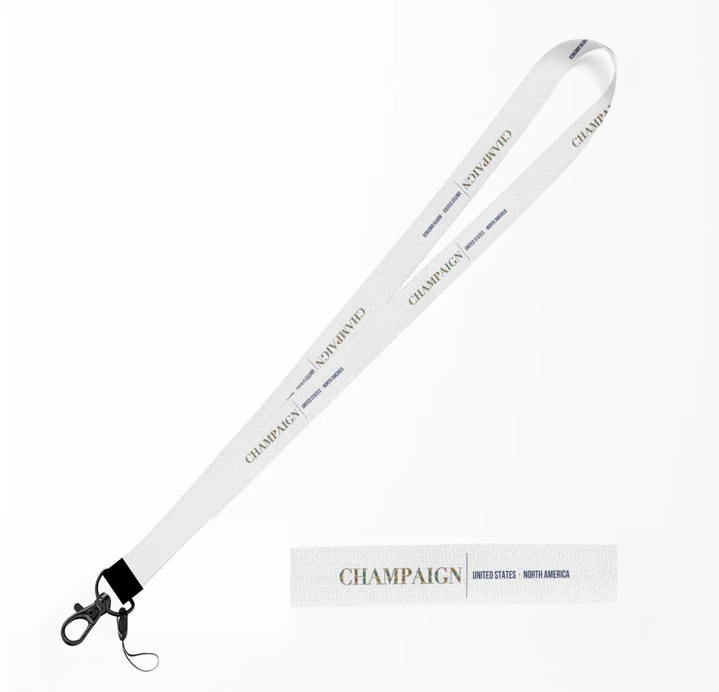Champaign City Series lanyard - white