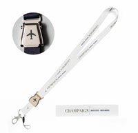 Thumbnail for Champaign City Series seat belt lanyard - white