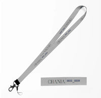 Thumbnail for Chania City Series lanyard - light gray