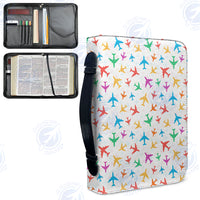 Thumbnail for Cheerful Seamless Airplanes Designed PU Accessories Bags