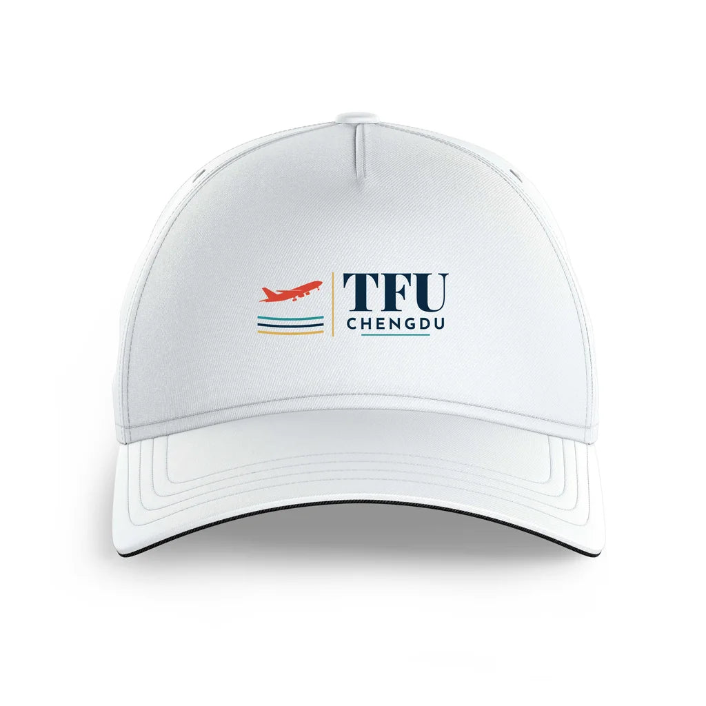 Chengdu Tianfu International Airport (TFU) printed hat - white
