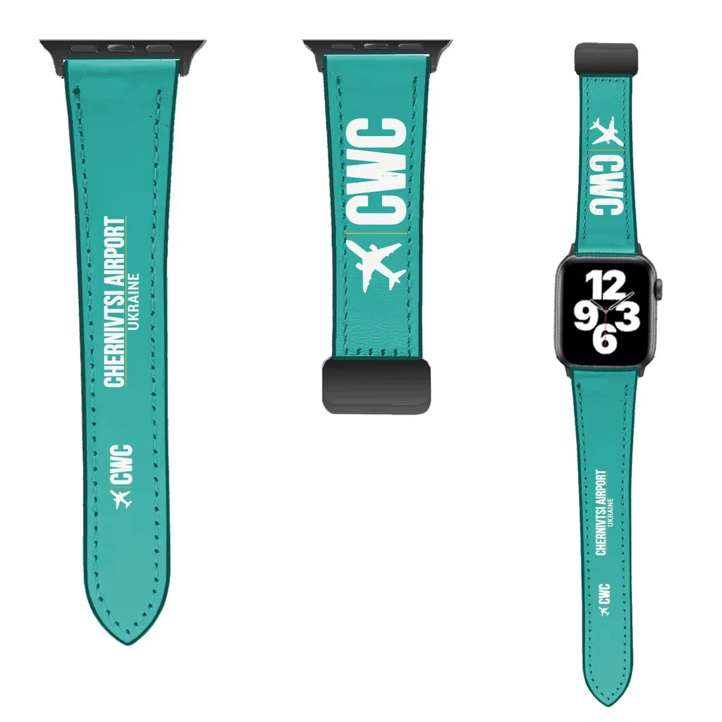 WBV6 | Chernivtsi International Airport CWC | Leather - Turquoise