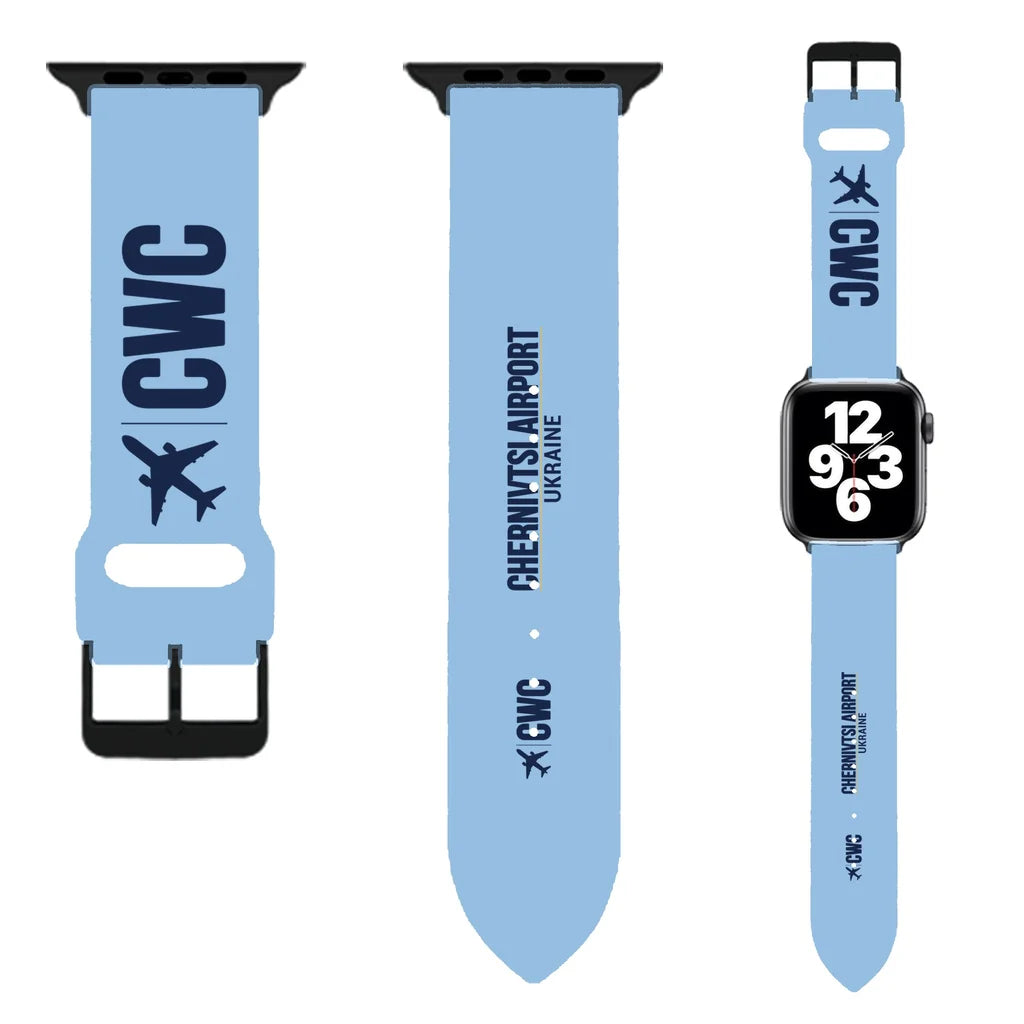 WBV6 | Chernivtsi International Airport CWC | Light Blue (Metal Buckle)