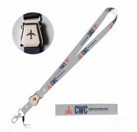 Thumbnail for Chernivtsi International Airport (CWC) seat belt lanyard - light gray