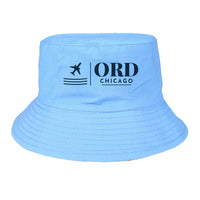 Thumbnail for Chicago O'Hare International Airport (ORD) summer hat - light blue