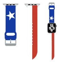 Thumbnail for Chile Flag Designed Soft Silicone Apple Watch Bands