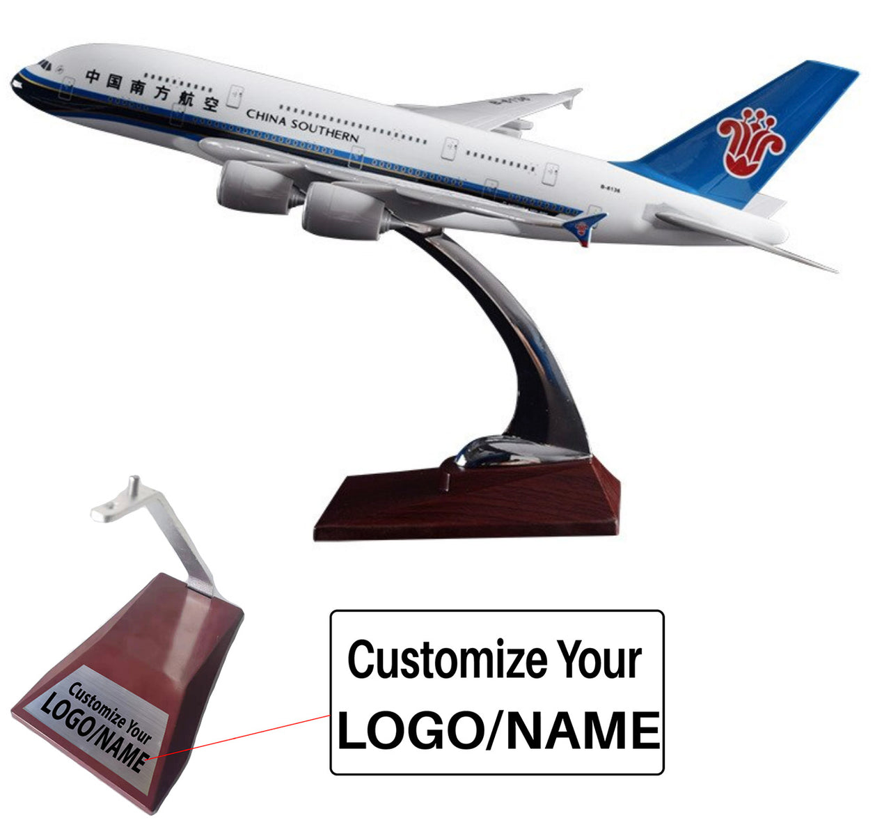 China Southern Airbus A380 Airplane Model (Handmade 45CM)