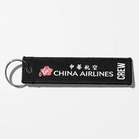 Thumbnail for China Airlines Crew & Staff Tag Key Chains - Black - Crew