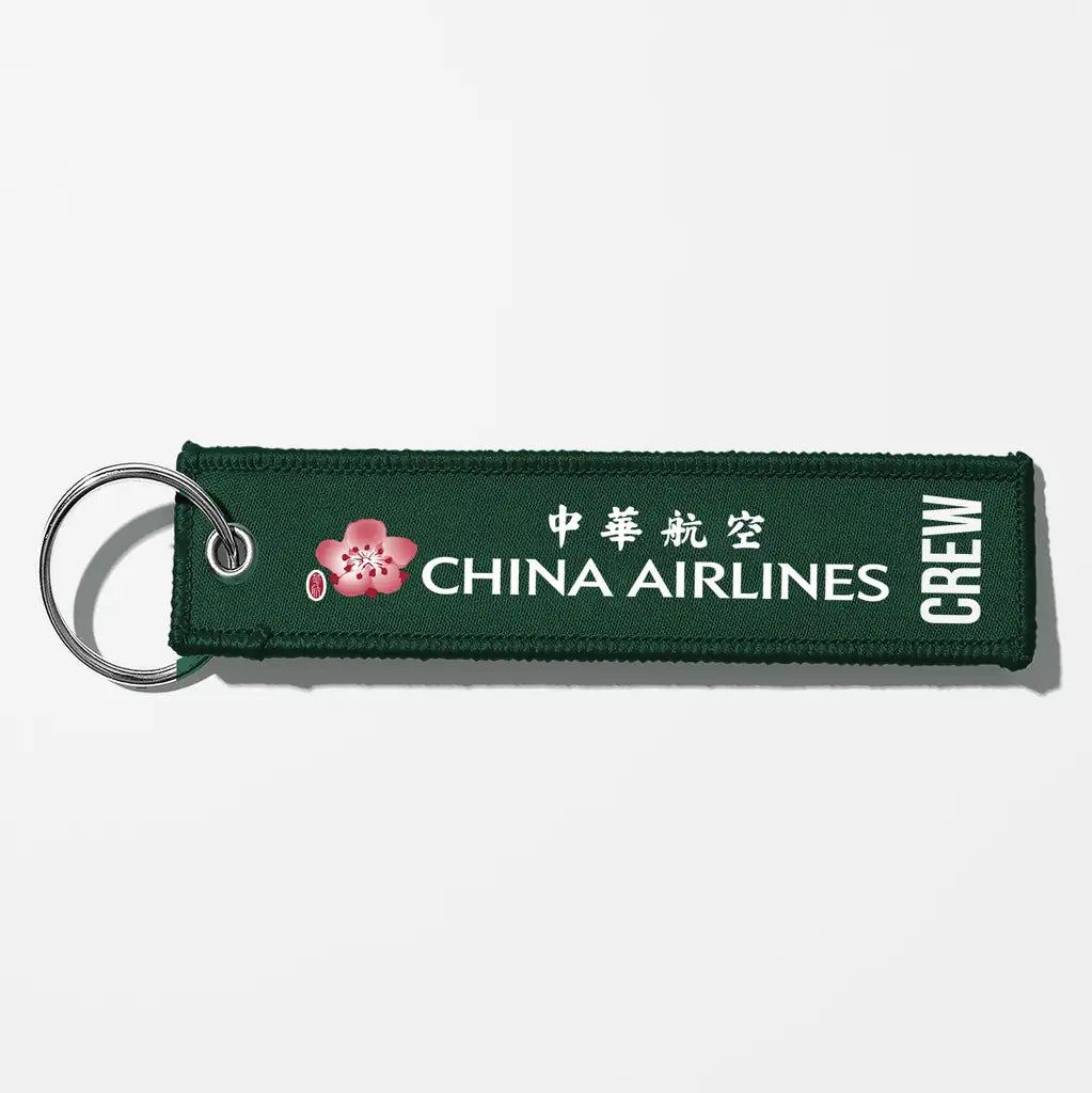 China Airlines Crew & Staff Tag Key Chains - Dark Green - Crew