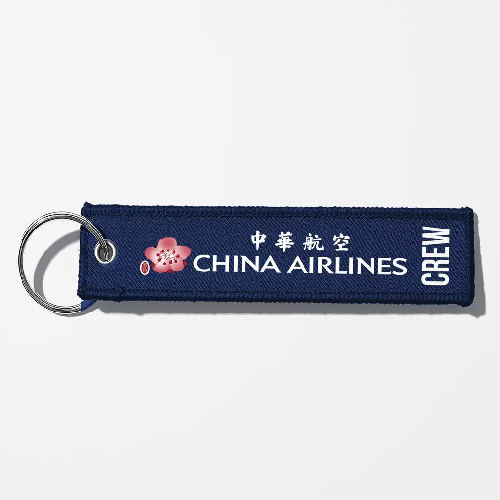 China Airlines Crew & Staff Tag Key Chains - Navy Blue - Crew