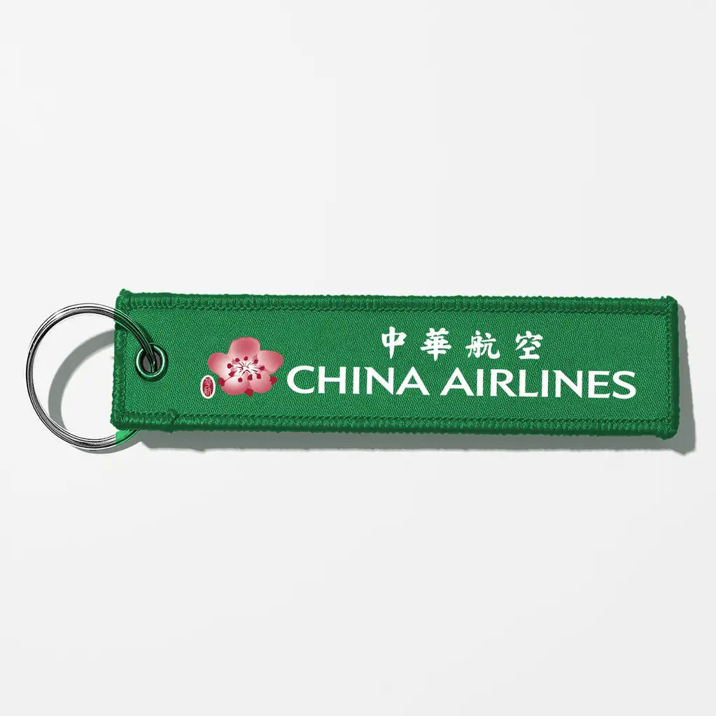 China Airlines Crew & Staff Tag Key Chains - Green