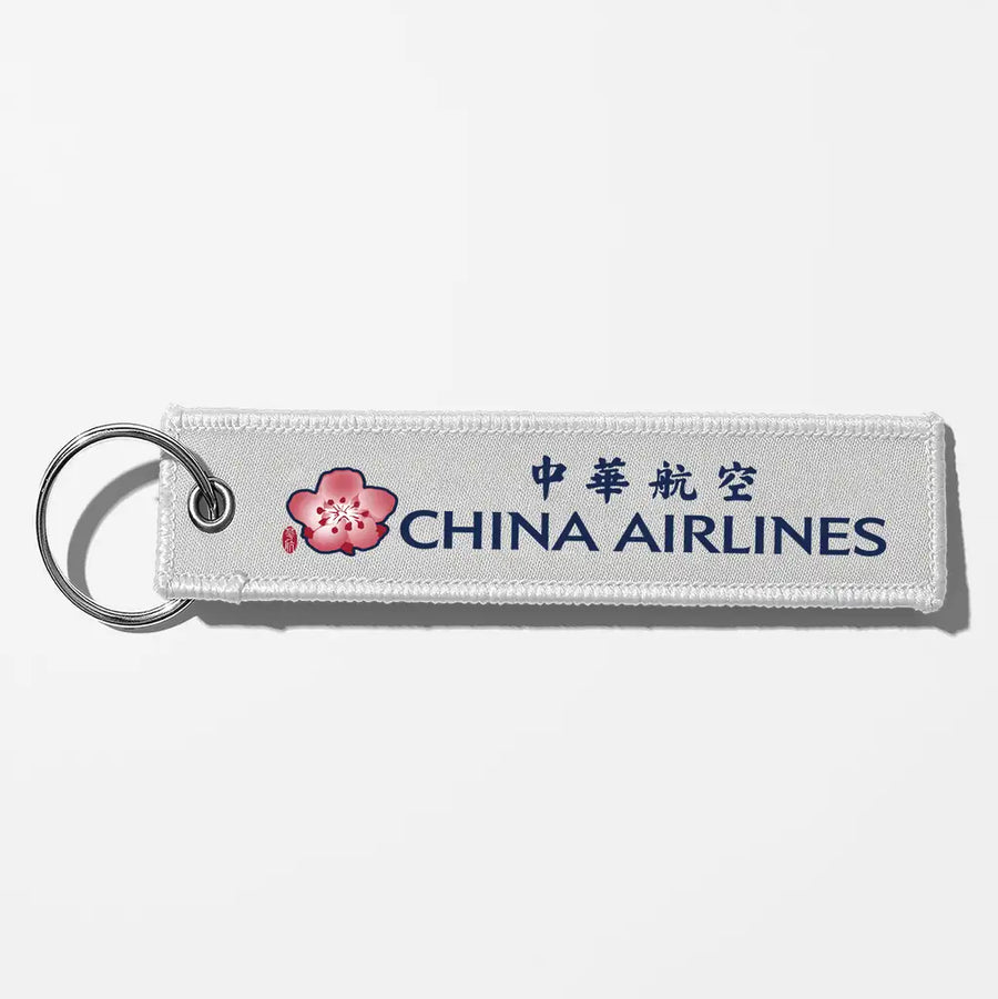 China Airlines Crew & Staff Tag Key Chains - White