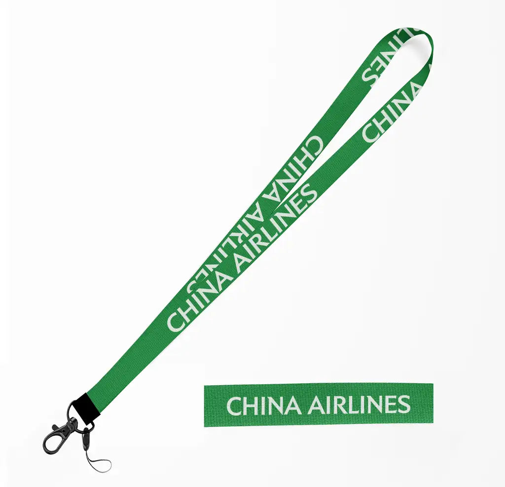 China Airlines lanyard - green