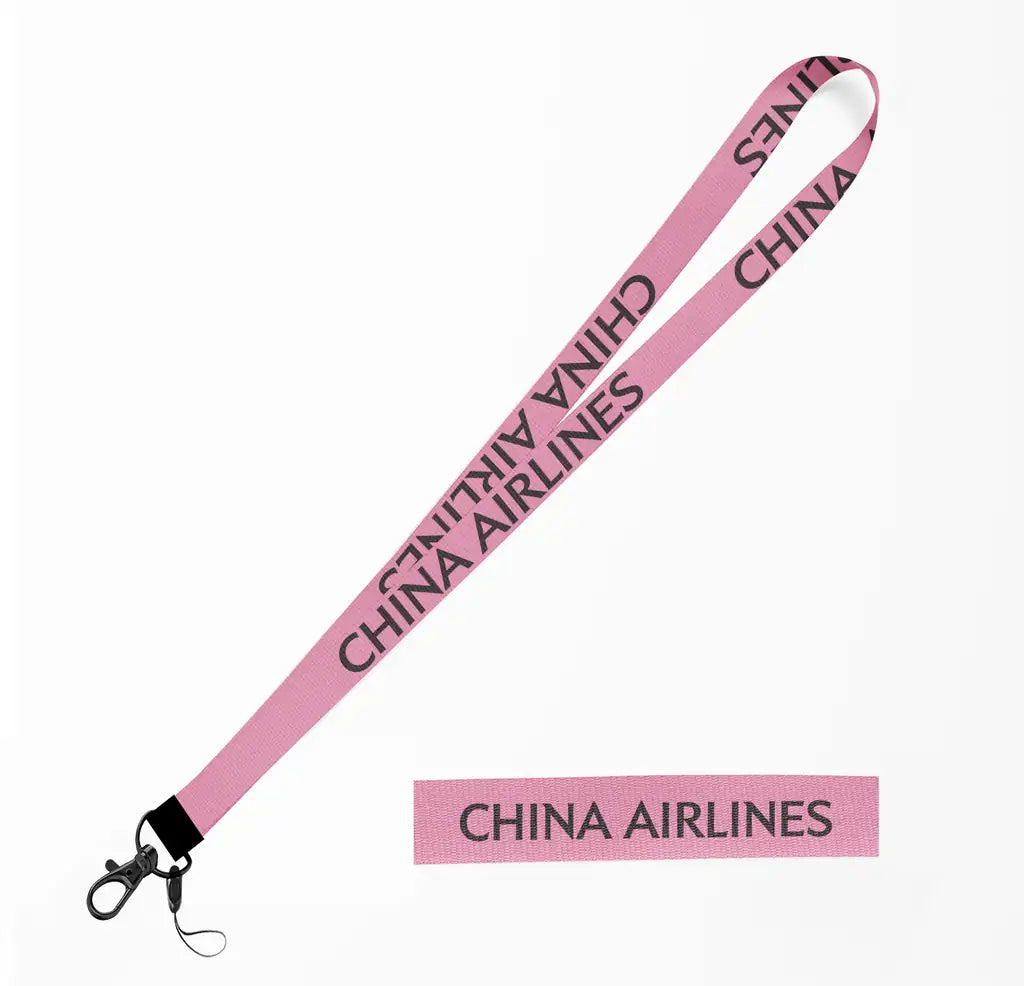 China Airlines lanyard - pink