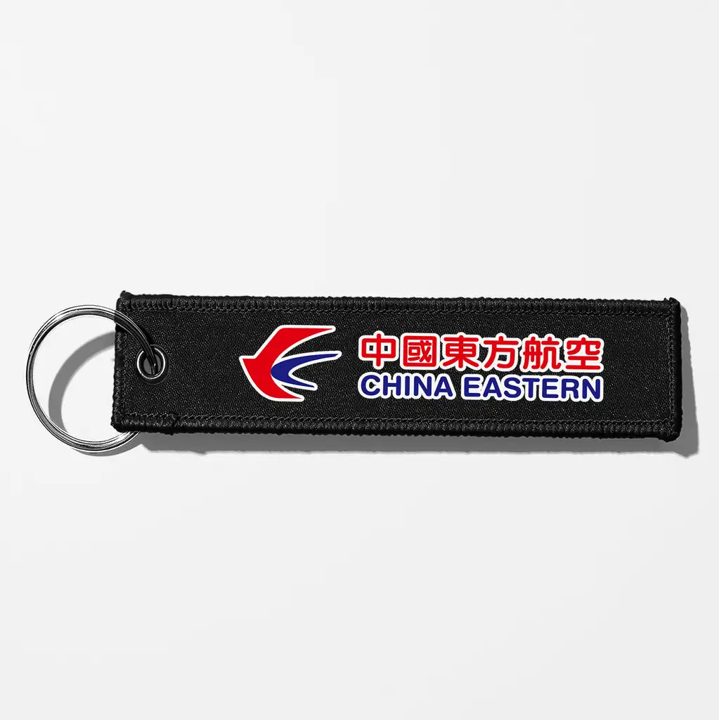 China Eastern Airlines Crew & Staff Tag Key Chains - Black