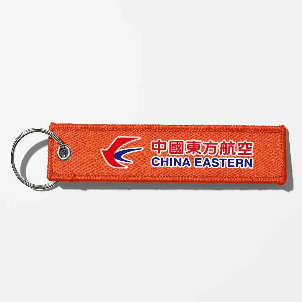 China Eastern Airlines Crew & Staff Tag Key Chains - Orange