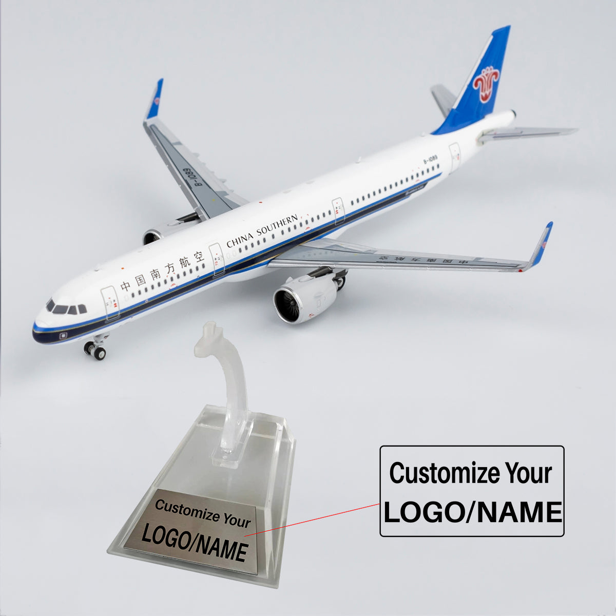 China Southern Airlines Airbus A321Neo Airplane Model B-1089 (1/400 Scale)